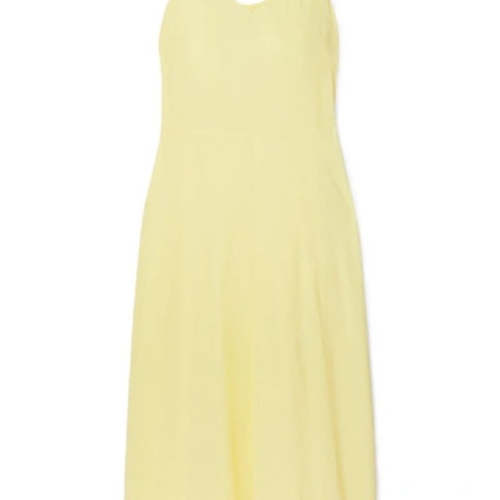 Vince Strapless Yellow Dress
